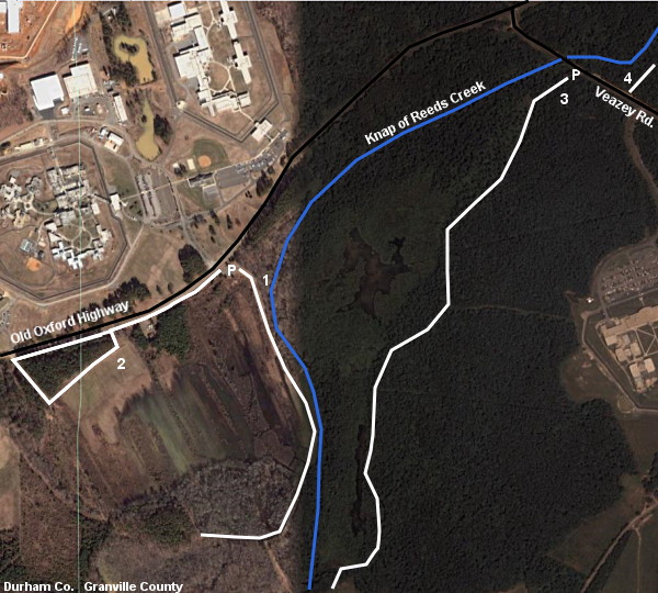 Knap of Reeds Creek map